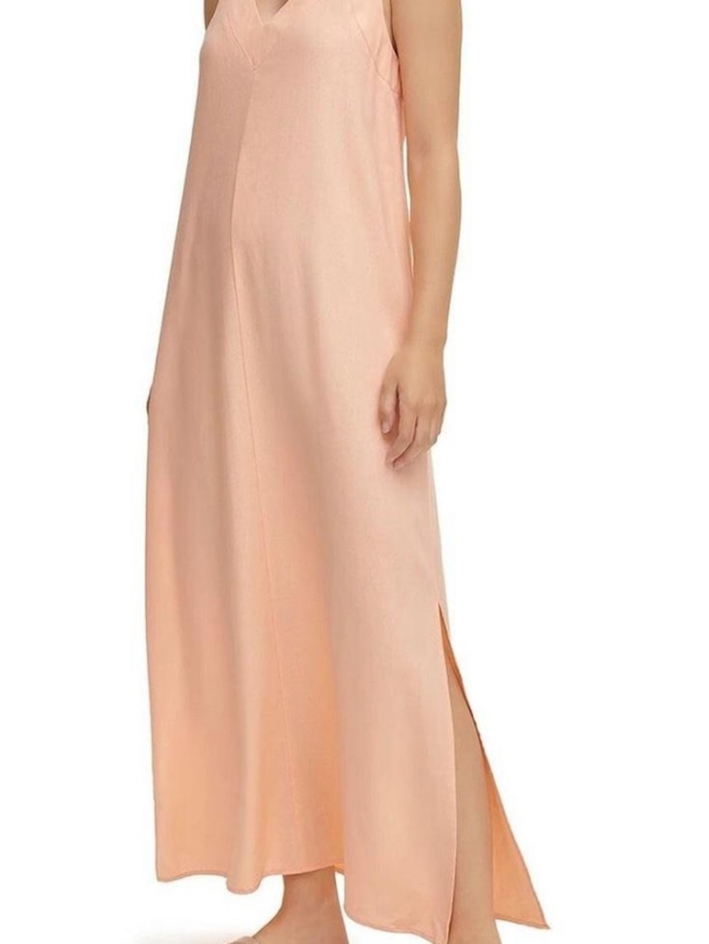 DKNY Peach Slip Maxi Nightdress - Women's Sleepwear